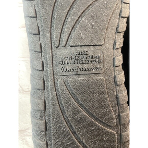 Dearfoams Men’s Clog Slippers Large 11–12 Dark Gray Memory Foam Indoor Outdoor - Picture 9 of 16